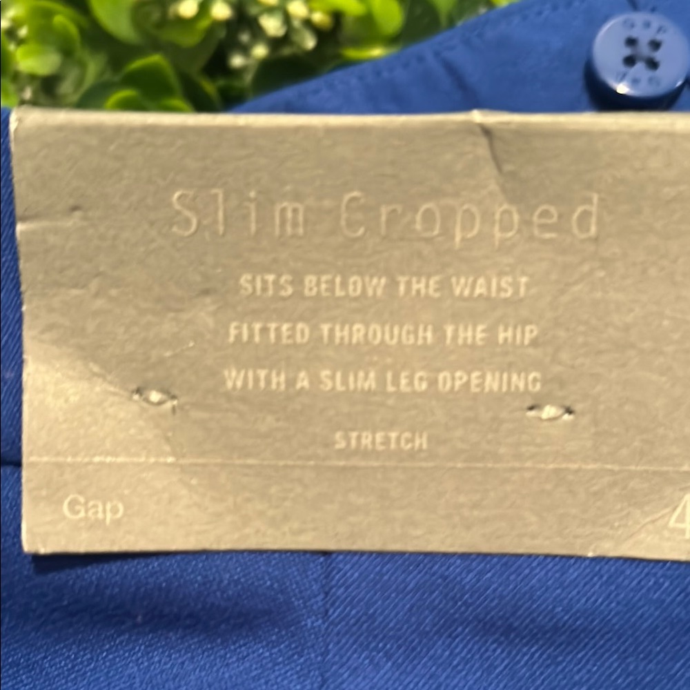 GAP Blue Slim Fit Trousers - Picture 9 of 9